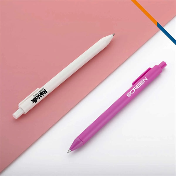 Cono Rubberized Plastic Pen