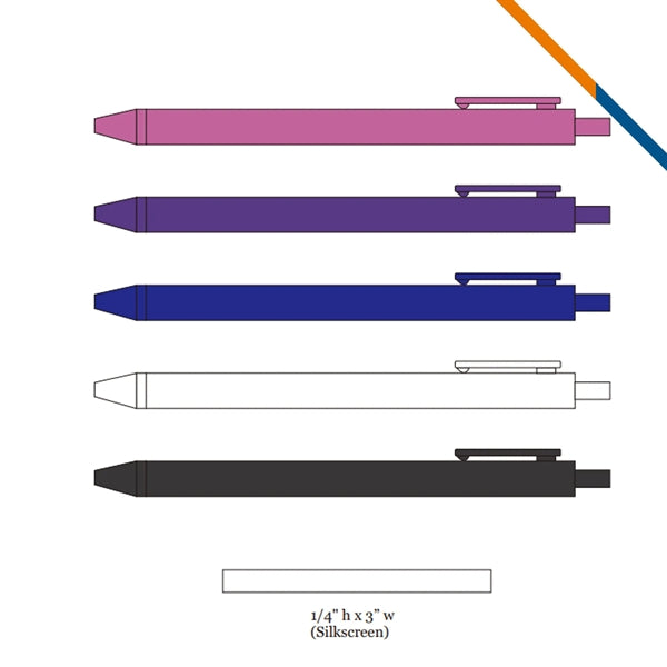 Cono Rubberized Plastic Pen