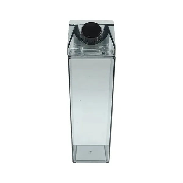 17 oz Clear Milk Case Square Double Wall Plastic Bottle