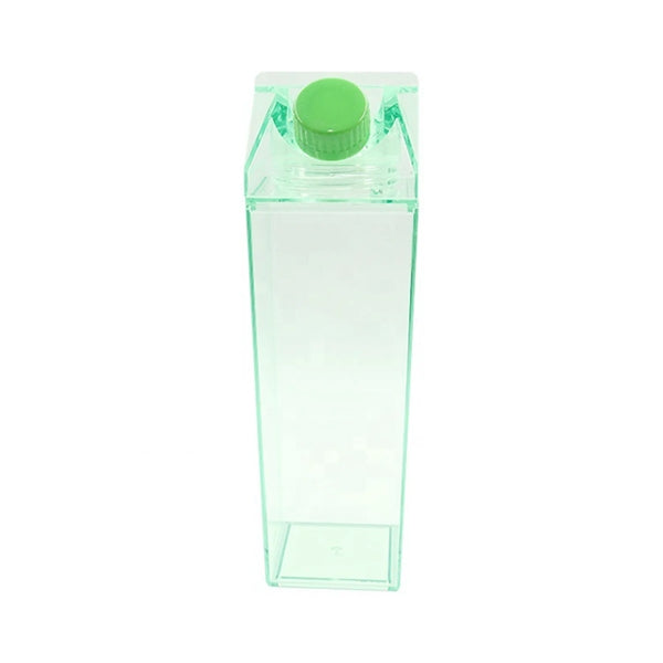 17 oz Clear Milk Case Square Double Wall Plastic Bottle