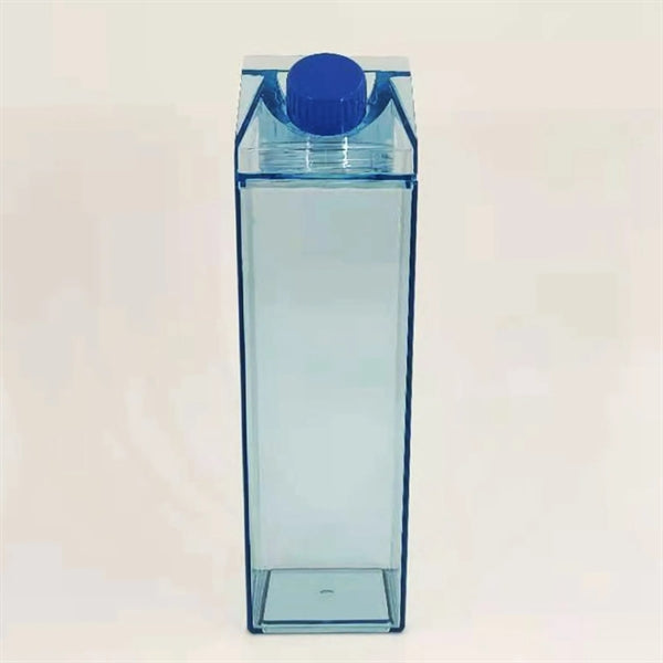 17 oz Clear Milk Case Square Double Wall Plastic Bottle