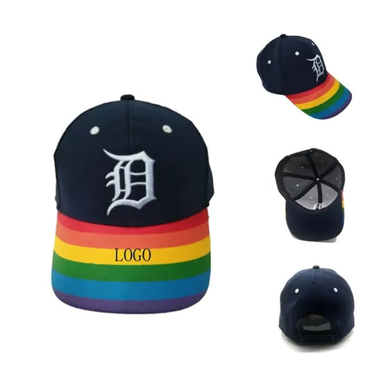 Rainbow Cotton Baseball Cap