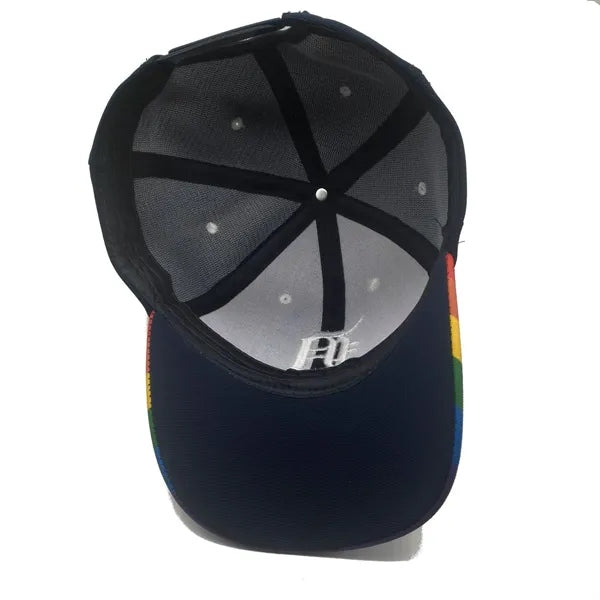 Rainbow Cotton Baseball Cap