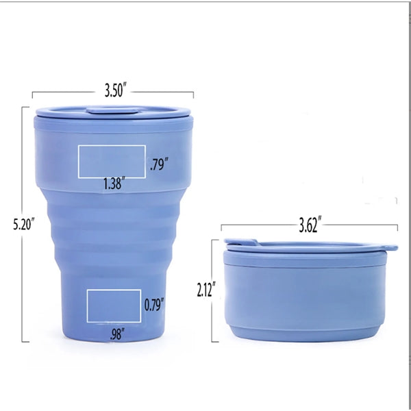 12 oz Collapsible Foldable Silicone Cup