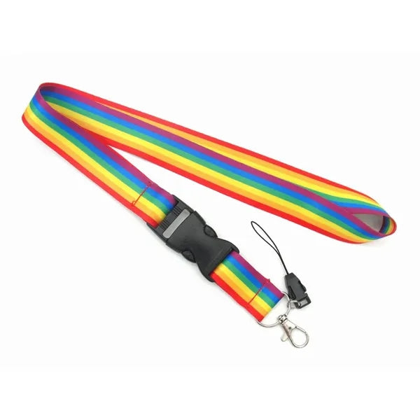 Detachable Rainbow Lanyard