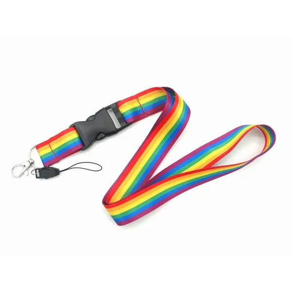 Detachable Rainbow Lanyard