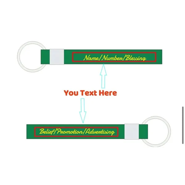 Slider Wristband Key Tag