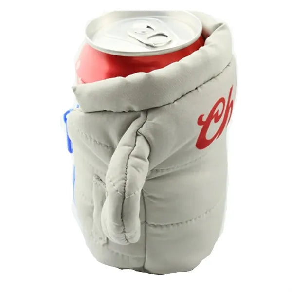Neoprene Puffy Jacket Can Coolie (6.5cm W x 11cm H x 1cm D)