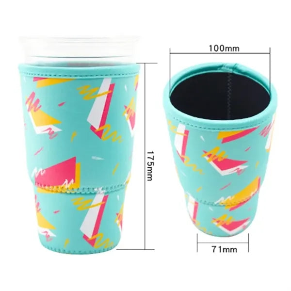 Neoprene Coffee Cup Sleeve Coolie (17.5cm W x 10cm H x 7cmD)