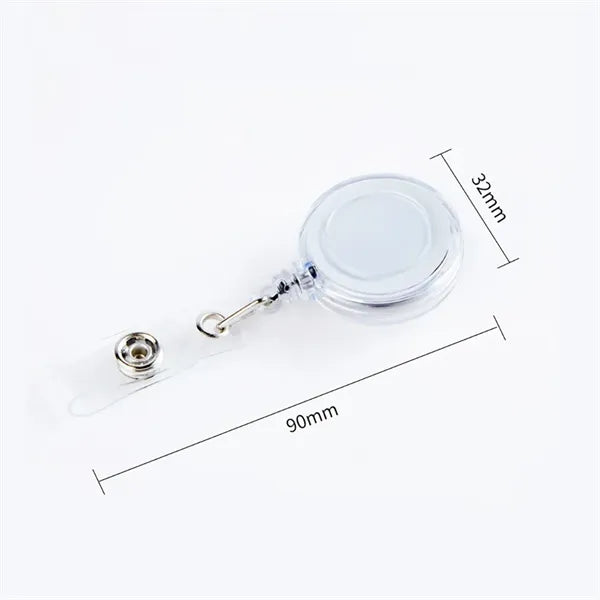 Retractable Badge Holder with Belt Clip Key Ring