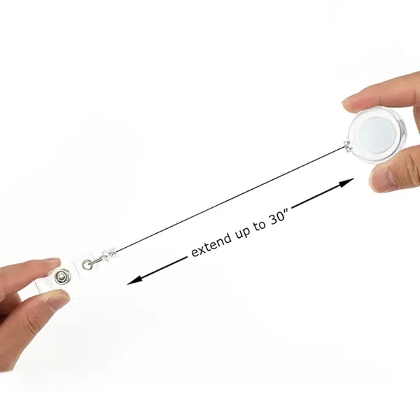 Retractable Badge Holder with Belt Clip Key Ring
