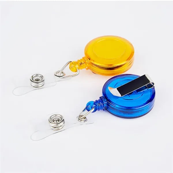 Retractable Badge Holder with Belt Clip Key Ring