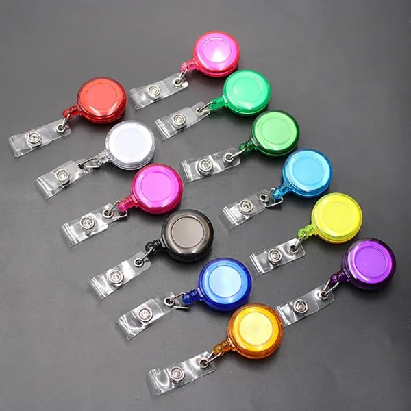 Retractable Badge Holder with Belt Clip Key Ring