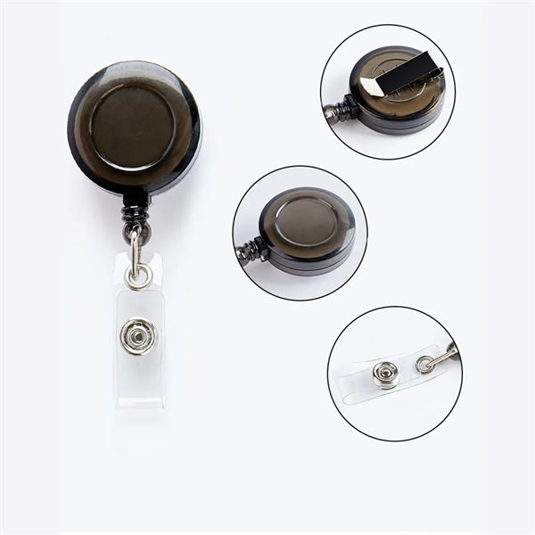 Retractable Badge Holder with Belt Clip Key Ring