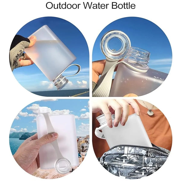 380ml/13 oz Flat Portable Water Bottle