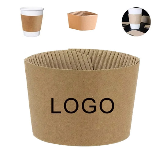 100% Kraft Paper Coffee Cup Sleeve