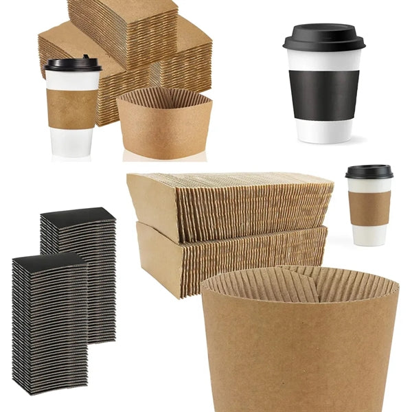 100% Kraft Paper Coffee Cup Sleeve