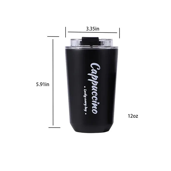 Vacuum Insulated Leakproof Travel Coffee Mug with Lid