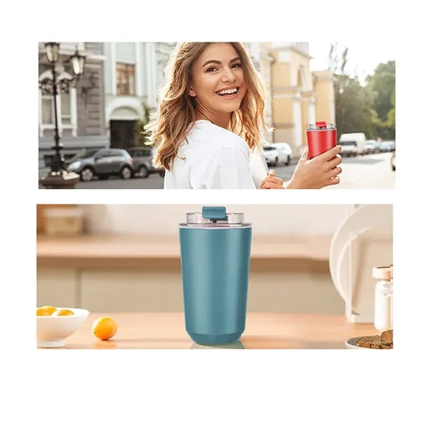 Vacuum Insulated Leakproof Travel Coffee Mug with Lid