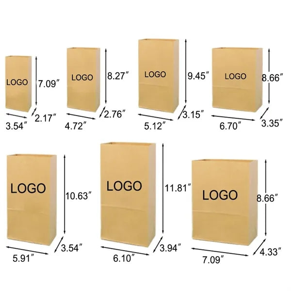 Oil-proof Food Grade Kraft Paper Bag