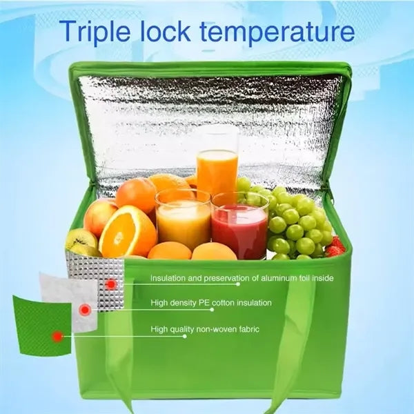 Non Woven Lunch Tote Insulated Cooler Bag