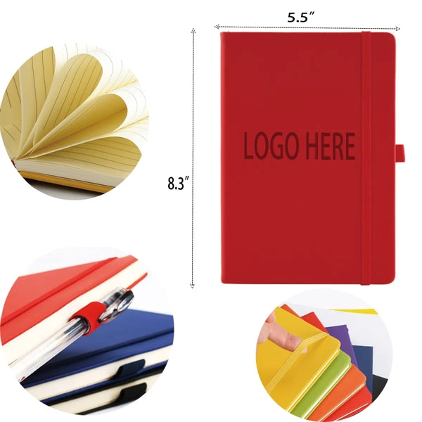 Hardcover A5 Notebook Journal With Pen Loop For Work
