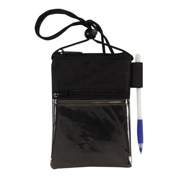 ID Me 2 Dual Zipper Pocket Badge Holder & Passport Pouch