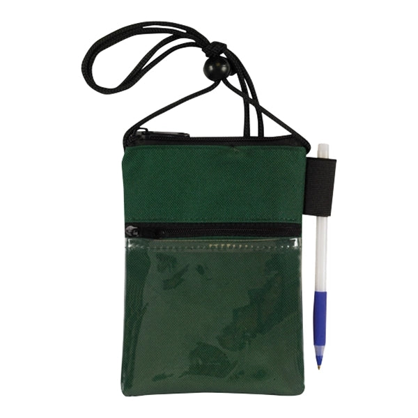 ID Me 2 Dual Zipper Pocket Badge Holder & Passport Pouch