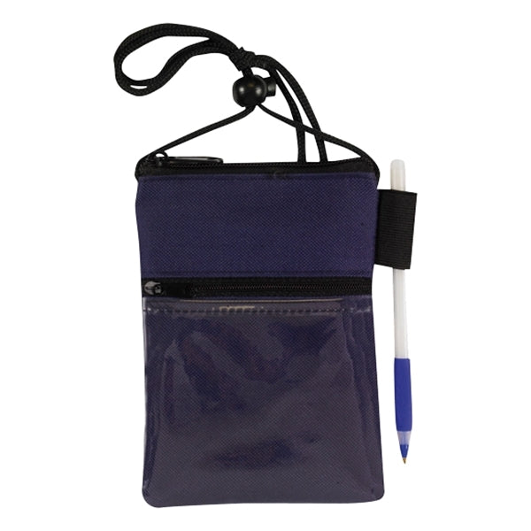 ID Me 2 Dual Zipper Pocket Badge Holder & Passport Pouch