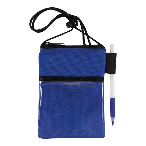 ID Me 2 Dual Zipper Pocket Badge Holder & Passport Pouch