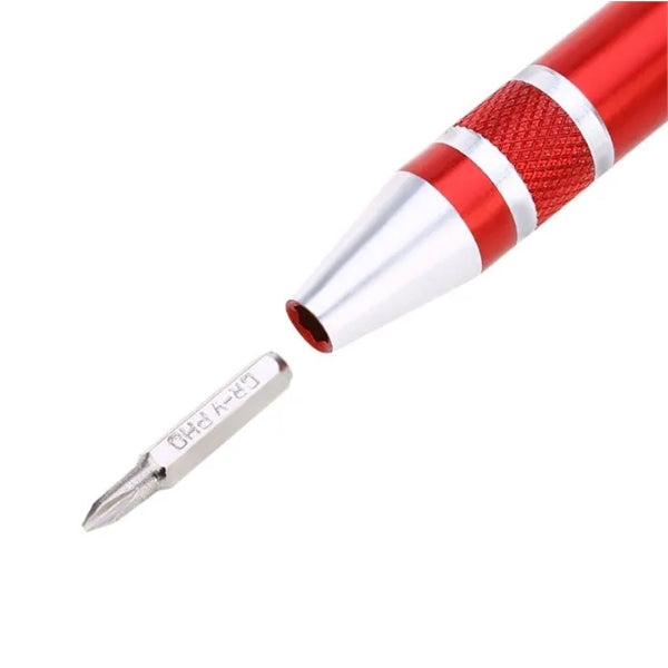 Aluminum 8-in-1 Magnetic Screwdriver Tool