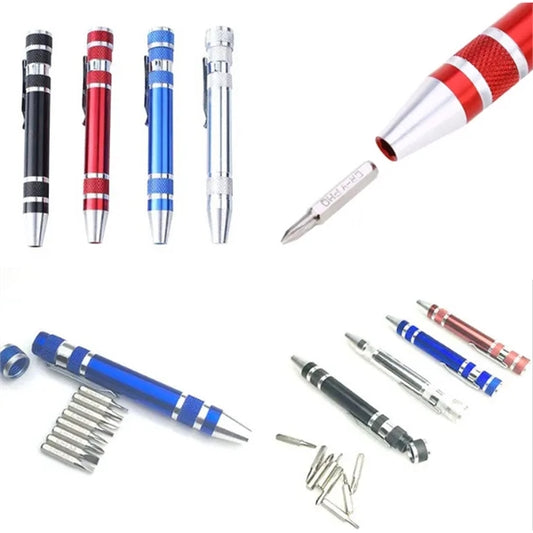 Aluminum 8-in-1 Magnetic Screwdriver Tool