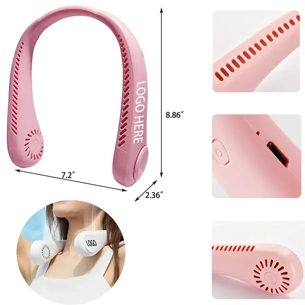 3 Speed Rechargeable Bladeless Portable Neck Fan