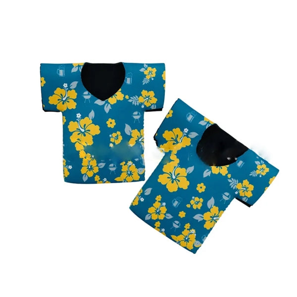 Short Sleeve T-Shirt Shape Neoprene Beer Bottle Holder