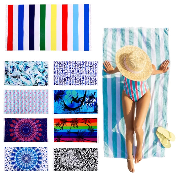 30" x 60" Full Color Large Beach Towel