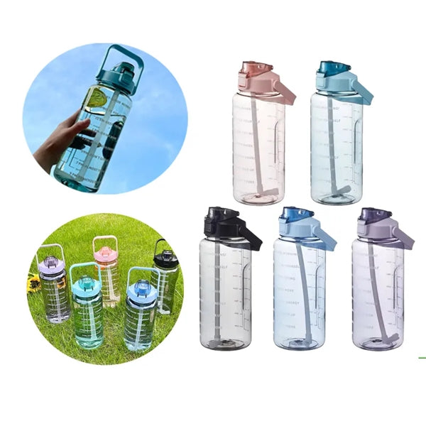 2L Large Capacity Gym Sports Water Bottle