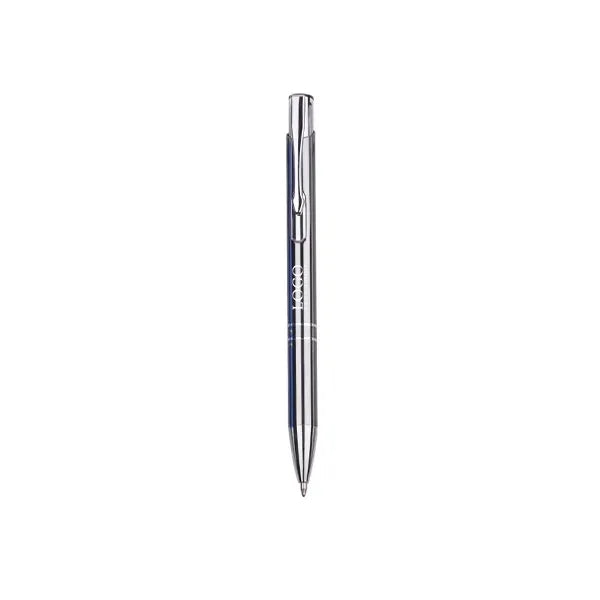 Retractable Metal Ballpoint Pen With Black Ink