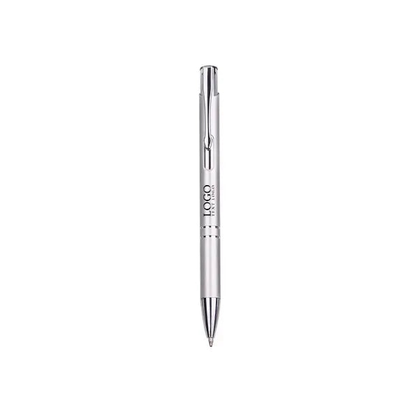 Retractable Metal Ballpoint Pen With Black Ink