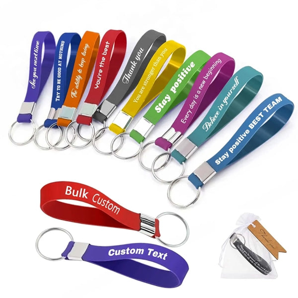 Keychains Silicone Rubber Key Rings