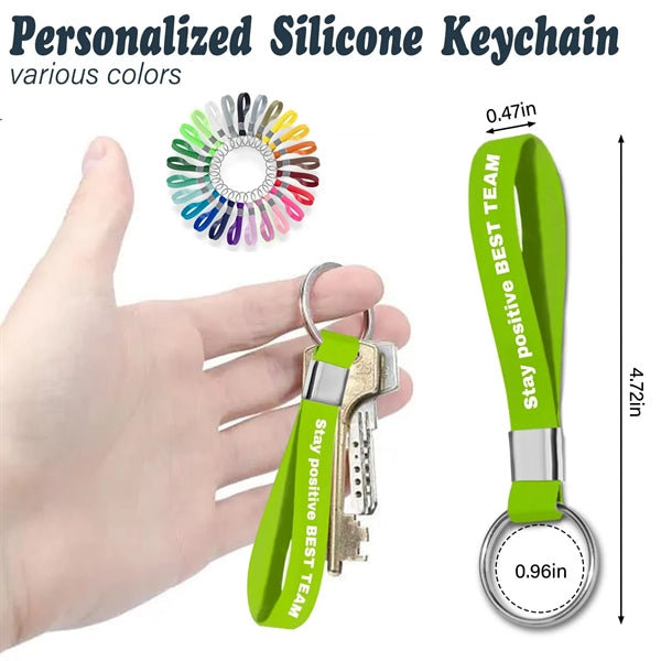 Keychains Silicone Personalized Keyrings