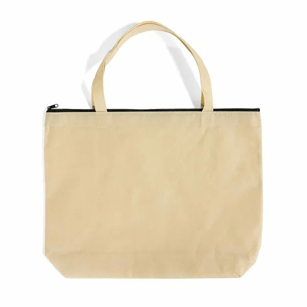 Zip-Top Non-Woven Tote Bag