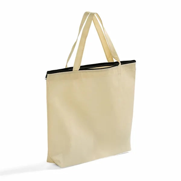 Zip-Top Non-Woven Tote Bag