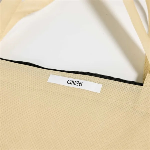 Zip-Top Non-Woven Tote Bag