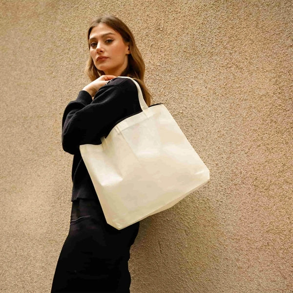 Zip-Top Non-Woven Tote Bag