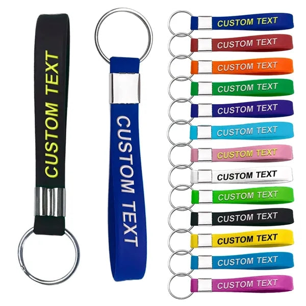 Keychains Silicone Personalized Keyrings