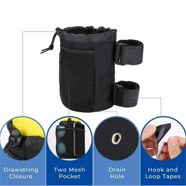 Bicycle-Mounted Water Bottle Holder Bag