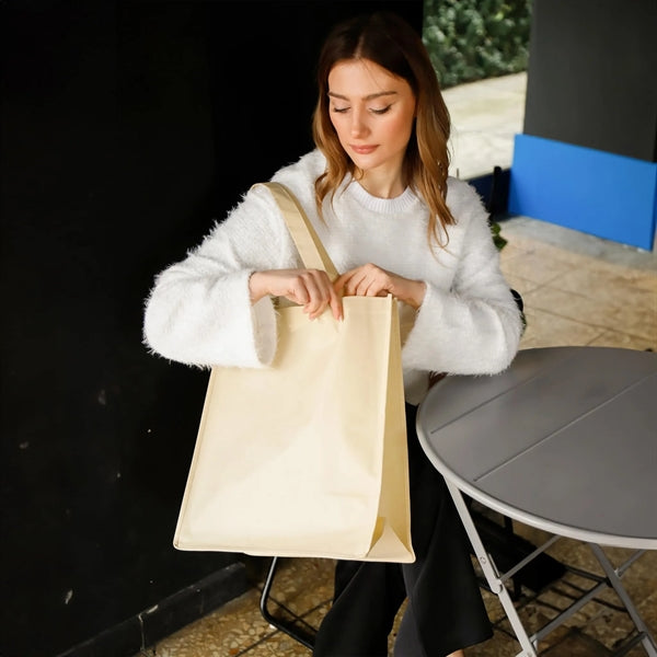 Large Square Non-Woven Tote Bag