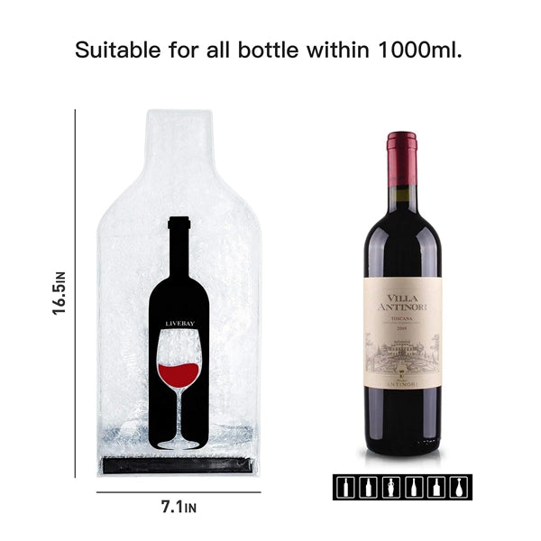 Red Wine Bag Portable Shockproof Leakproof Bottle