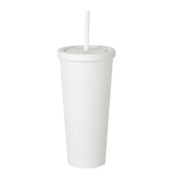 Fashion 24oz Double Wall Cup Plastic Tumblers With Lids