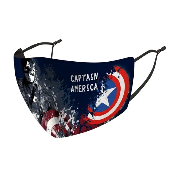 Kids w/ Full Color Imprint Cotton Safety Face Masks